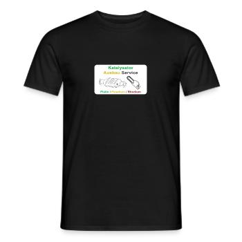 Katalysator Ausbau Service - Männer T-Shirt - Schwarz - Vorne - AI Model Male 178 light (178cm)