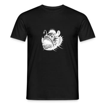 Poissons-grenouilles effrayants des profondeurs de la mer - T-shirt homme - noir - Devant - AI Model Male 178 light (178cm)