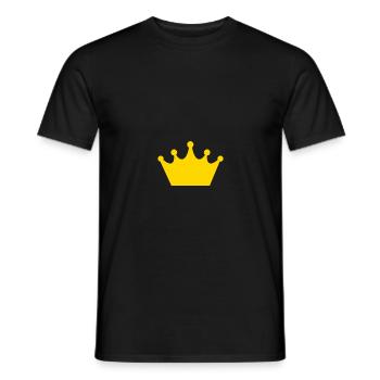 Crown icon - Men's T-Shirt - black - Front - AI Model Male 178 light (178cm)