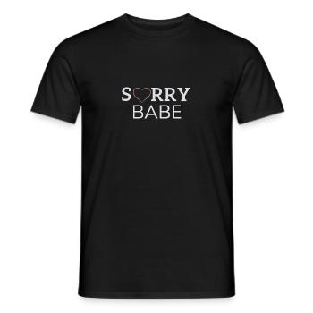 SORRY BABE - T-shirt homme - noir - Devant - AI Model Male 178 light (178cm)