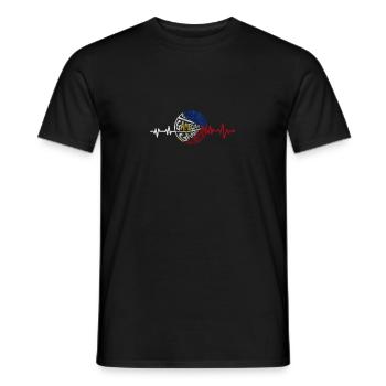 Philippines Filipino Flag Basketball I Gift - Men's T-Shirt - black - Front - AI Model Male 178 light (178cm)