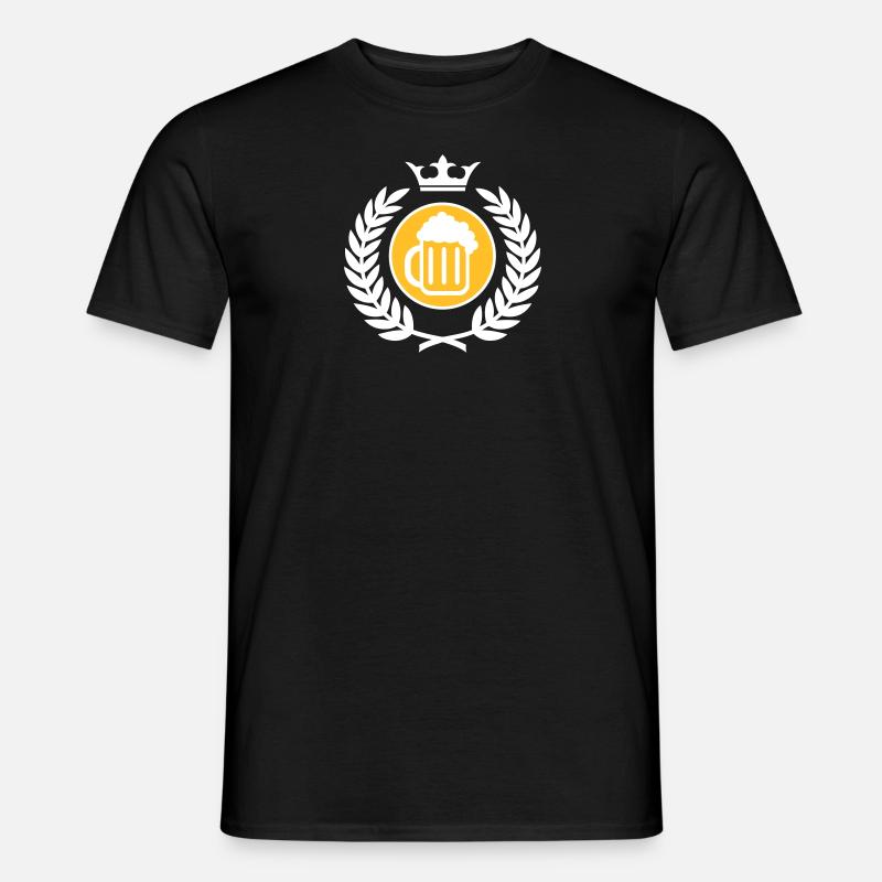 Lorbeerkranz (Bier) 02 - Männer T-Shirt - Schwarz