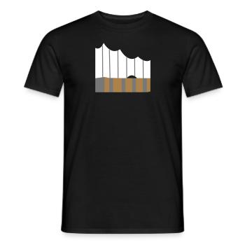 Elbphilharmonie Hamburg - Männer T-Shirt - Schwarz - Vorne - AI Model Male 178 light (178cm)