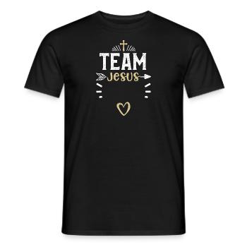 Équipe Jésus - Jésus - T-shirt homme - noir - Devant - AI Model Male 178 light (178cm)