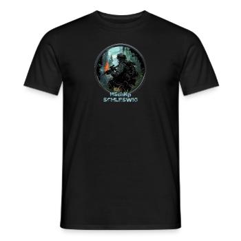 Entreprise de sécurité intérieure HSchKp Schleswig - T-shirt homme - noir - Devant - AI Model Male 178 light (178cm)