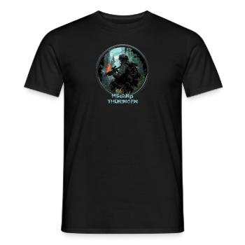 Heimatschutzkompanie HSchKp Thüringen - Männer T-Shirt - Schwarz - Vorne - AI Model Male 178 light (178cm)