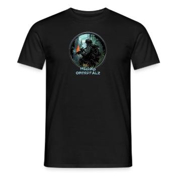 Heimatschutzkompanie HSchKp Oberpfalz - Männer T-Shirt - Schwarz - Vorne - AI Model Male 178 light (178cm)