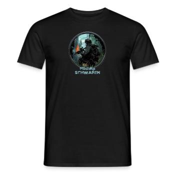 Heimatschutzkompanie HSchKp Schwaben - Männer T-Shirt - Schwarz - Vorne - AI Model Male 178 light (178cm)