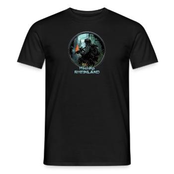 Heimatschutzkompanie HSchKp Rheinland - Männer T-Shirt - Schwarz - Vorne - AI Model Male 178 light (178cm)