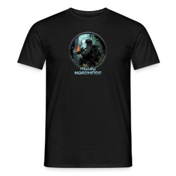Heimatschutzkompanie HSchKp Nordheide - Männer T-Shirt - Schwarz - Vorne - AI Model Male 178 light (178cm)