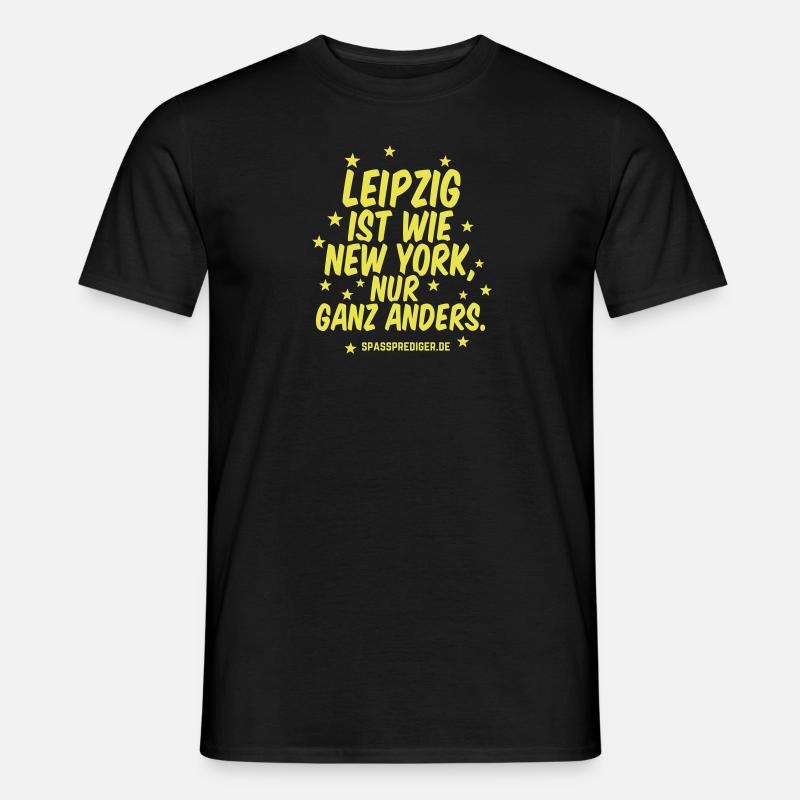 Leipzig - Männer T-Shirt - Schwarz