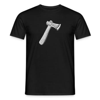 | de hache Bûcherons | | des menuisiers Hache - T-shirt homme - noir - Devant - AI Model Male 178 light (178cm)