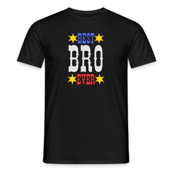 Best brother ever - Men's T-Shirt - black - Front - AI Model Male 178 light (178cm)