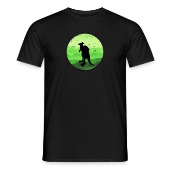 Känguru - Männer T-Shirt - Schwarz - Vorne - AI Model Male 178 light (178cm)