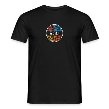 Bali Indonesia Stylish Vacation Souvenir Palm Tree - Men's T-Shirt - black - Front - AI Model Male 178 light (178cm)