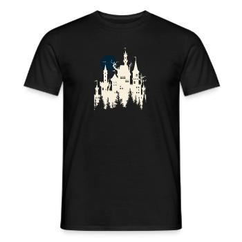 Castle Castle Bergfried Design Middle Ages - Men's T-Shirt - black - Front - AI Model Male 178 light (178cm)
