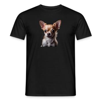 Cute Chihuahua - Gift idea for - Men's T-Shirt - black - Front - AI Model Male 178 light (178cm)
