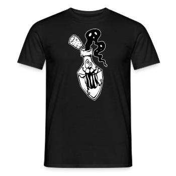 Insect in a bottle - Men's T-Shirt - black - Front - AI Model Male 178 light (178cm)