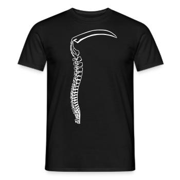WirbelsäuleTod - Männer T-Shirt - Schwarz - Vorne - AI Model Male 178 light (178cm)