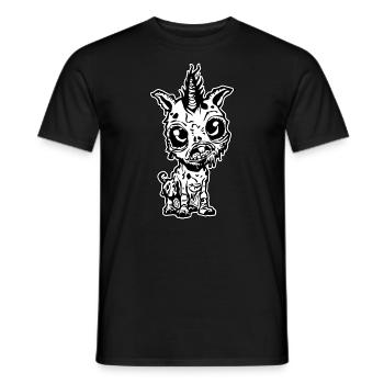 Mignon bébé licorne zombie - T-shirt homme - noir - Devant - AI Model Male 178 light (178cm)
