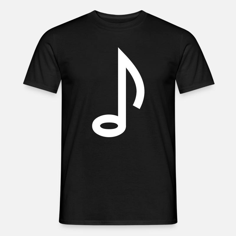 Note Symbol - Männer T-Shirt - Schwarz