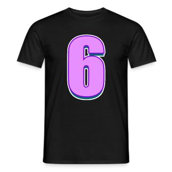 6 - T-shirt homme - noir - Devant - AI Model Male 178 light (178cm)