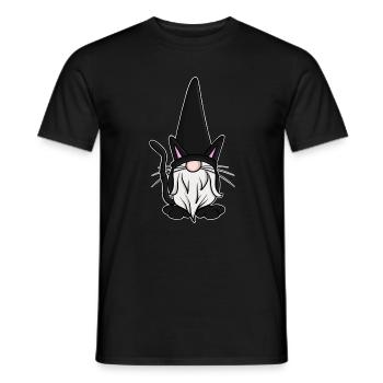 Chats Gnomes Gnomes - T-shirt homme - noir - Devant - AI Model Male 178 light (178cm)
