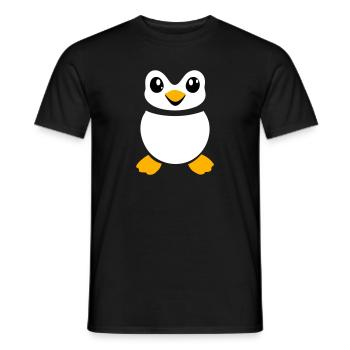 Penguin Costume Animal Carnival Carnival Funny Cute - Men's T-Shirt - black - Front - AI Model Male 178 light (178cm)