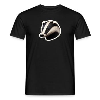 Dachs - Männer T-Shirt - Schwarz - Vorne - AI Model Male 178 light (178cm)