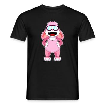Hase Schwimmen Schwimmbrille Sommer - Männer T-Shirt - Schwarz - Vorne - AI Model Male 178 light (178cm)