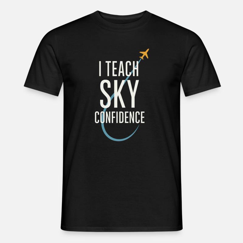 Fluglehrer Cfi Pilot Luftfahrtlehrer - Männer T-Shirt - Schwarz
