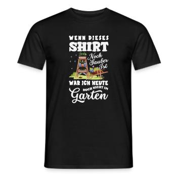Noch Sauber Nicht Im Garten - Männer T-Shirt - Schwarz - Vorne - AI Model Male 178 light (178cm)