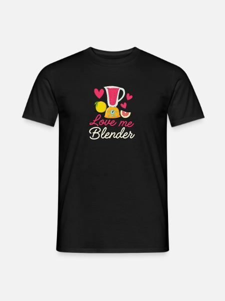 Liebe mich Mixer - Männer T-Shirt - Schwarz