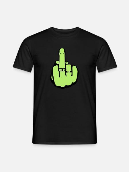 Finger Frauen - Männer T-Shirt - Schwarz