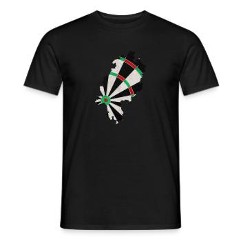Dartboard Hesse - T-shirt homme - noir - Devant - AI Model Male 178 light (178cm)