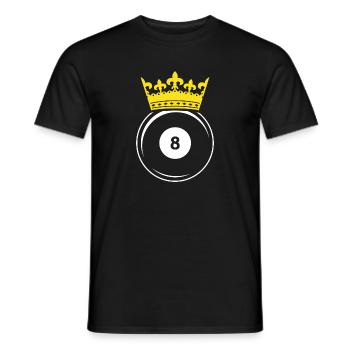 Pool King - Cadeau de joueur de billard billard snooker - T-shirt homme - noir - Devant - AI Model Male 178 light (178cm)