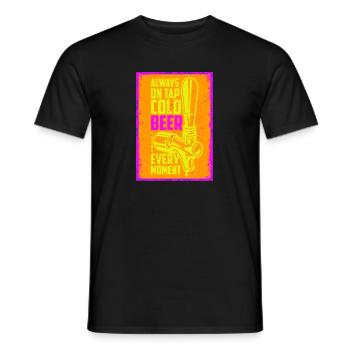 Cold beer - Cold beer - Men's T-Shirt - black - Front - AI Model Male 178 light (178cm)