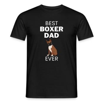 Hundeliebhaber Vatertag Geschenk Boxer Papa - Männer T-Shirt - Schwarz - Vorne - AI Model Male 178 light (178cm)