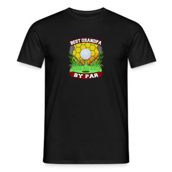 Best Grandpa By Par Golfen Großvater Golfer Opa - Männer T-Shirt - Schwarz - Vorne - AI Model Male 178 light (178cm)