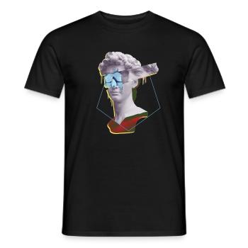 David Greek - Men's T-Shirt - black - Front - AI Model Male 178 light (178cm)