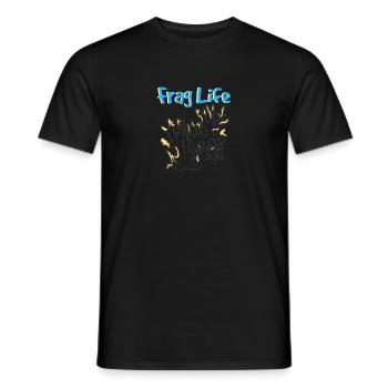 Frag Life - Männer T-Shirt - Schwarz - Vorne - AI Model Male 178 light (178cm)