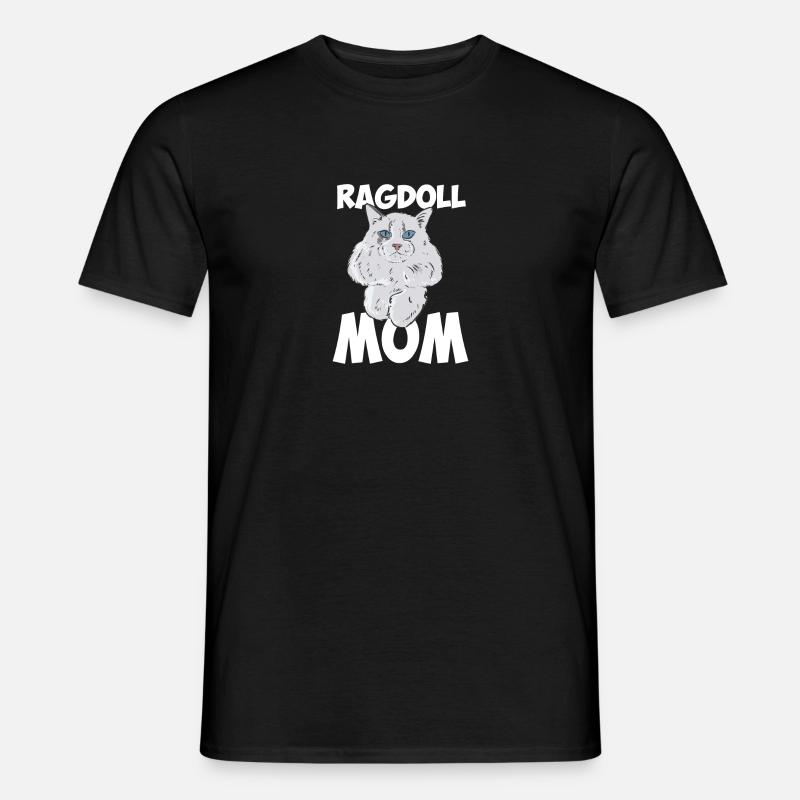 Ragdoll Mom - Männer T-Shirt - Schwarz