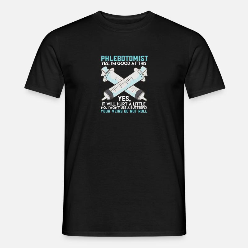 Your Veins Do Not Roll - Männer T-Shirt - Schwarz