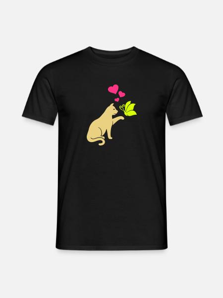 Chat - T-shirt homme - noir