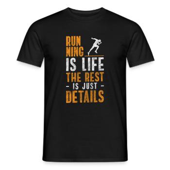Marathon Sport Triathlon - T-shirt homme - noir - Devant - AI Model Male 178 light (178cm)