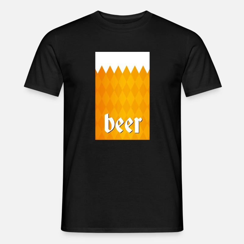 beer - Männer T-Shirt - Schwarz