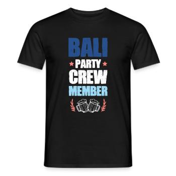 Équipage de la fête à Bali - T-shirt homme - noir - Devant - AI Model Male 178 light (178cm)