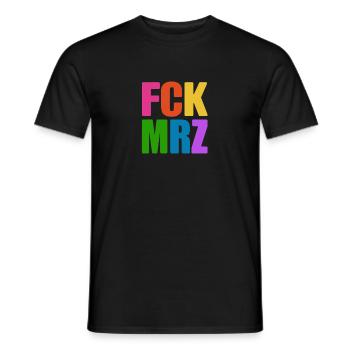 FCK MRZ - nein zu Merz - Kanzler - Männer T-Shirt - Schwarz - Vorne - AI Model Male 178 light (178cm)