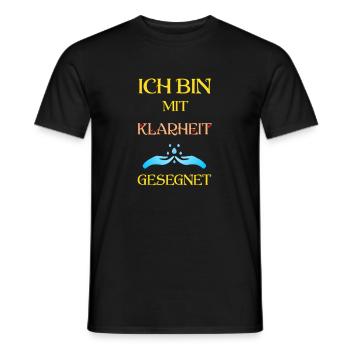 Je suis béni de lucidité - T-shirt homme - noir - Devant - AI Model Male 178 light (178cm)