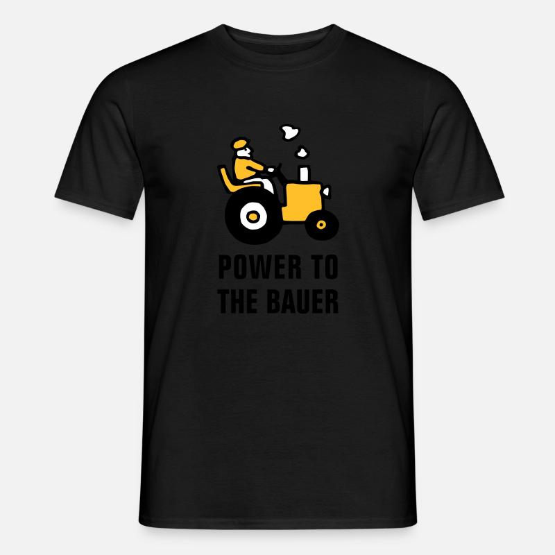 power_to_the_bauer_072011_b_3c - Männer T-Shirt - Schwarz